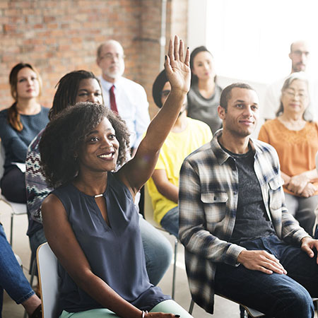 Group of people at a Seminar