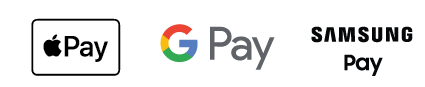 Apple Pay, Google Pay, Samsung Pay Icons